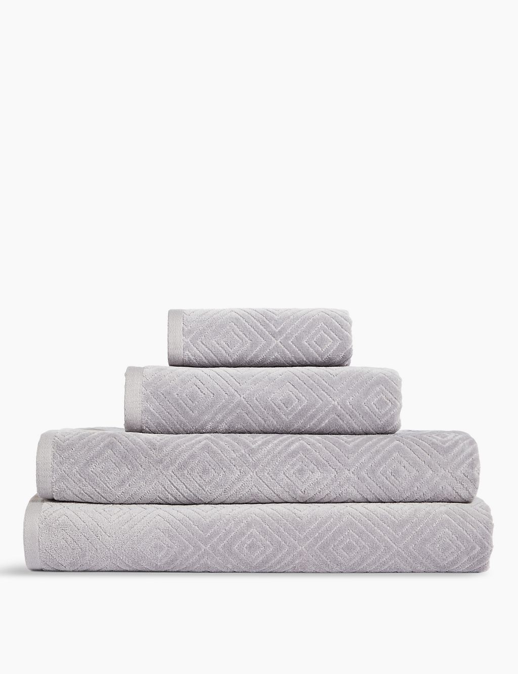 Cotton Rich Diamond Shimmer Towel 3 of 3