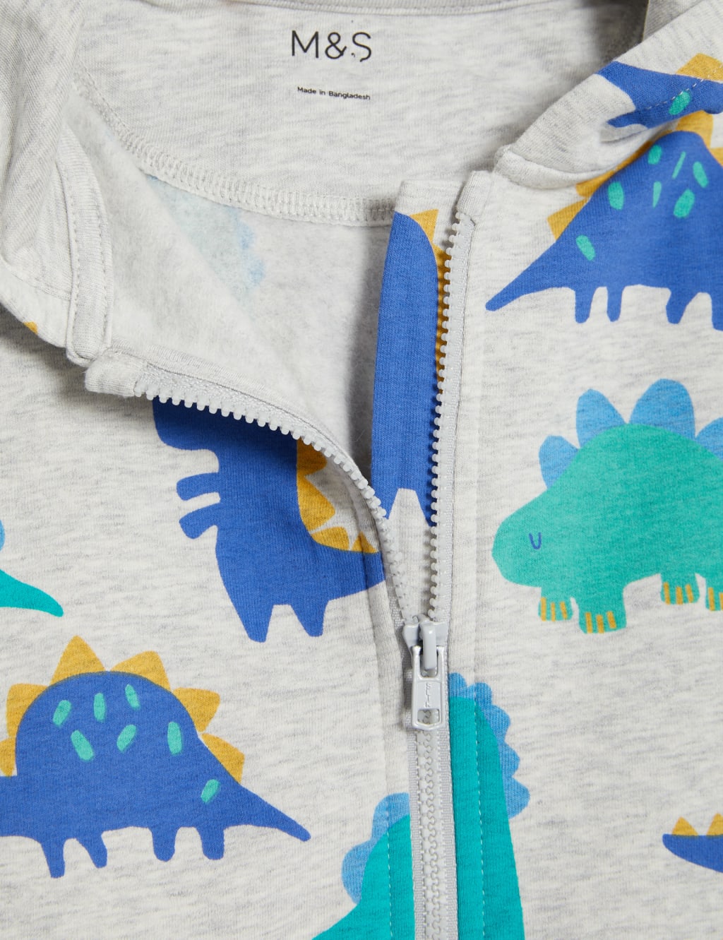 Cotton Rich Dinosaur Hoodie (0-3 Yrs) 2 of 3