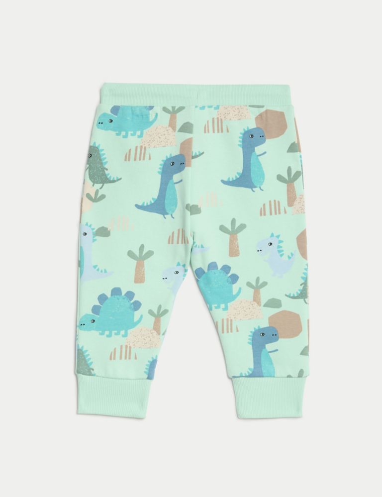 Cotton Rich Dinosaur Joggers (0 Months - 3 Years) 3 of 5