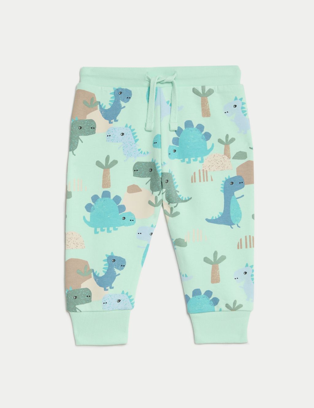 Cotton Rich Dinosaur Joggers (0 Months - 3 Years) 1 of 5