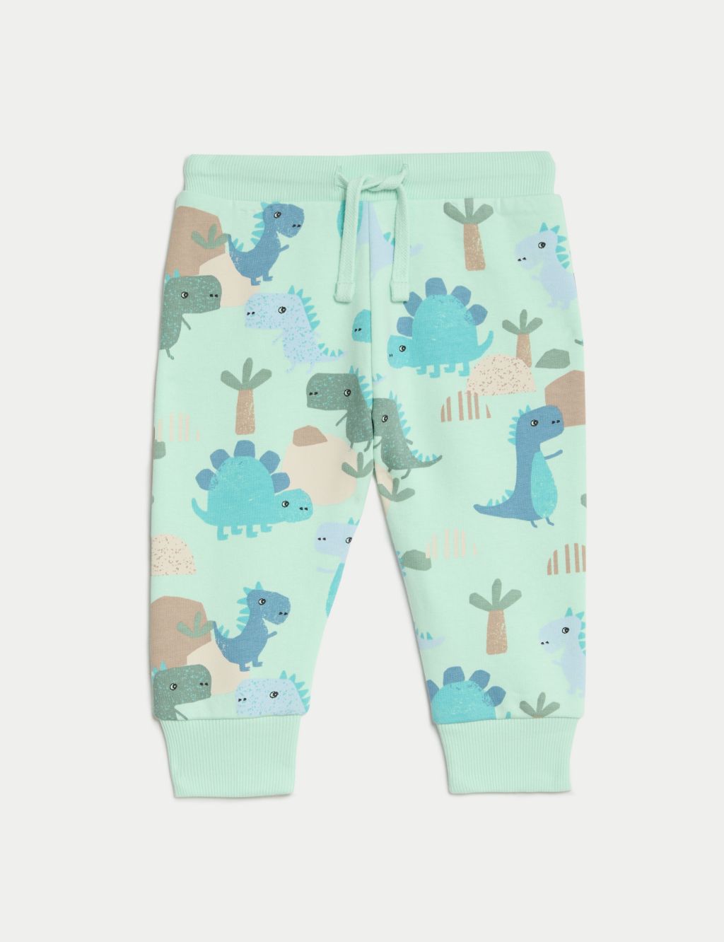 Cotton Rich Dinosaur Joggers (0 Months - 3 Years) 1 of 5