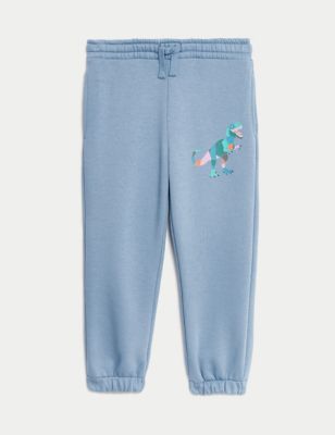 Cotton Rich Dinosaur Joggers (2-8 Yrs) Image 2 of 5