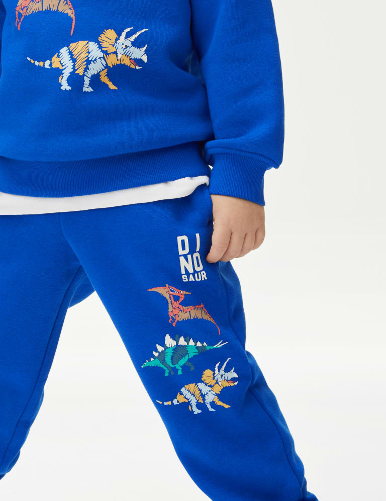 Cotton Rich Dinosaur Joggers (2-8 Yrs) 3 of 5