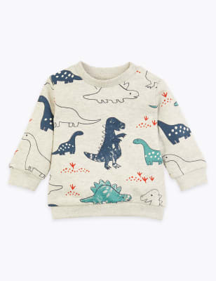 dinosaur print sweatshirt