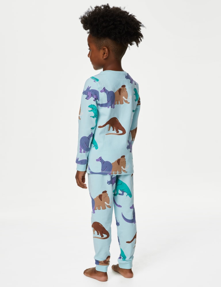 Dinosaur pajamas boy hot sale