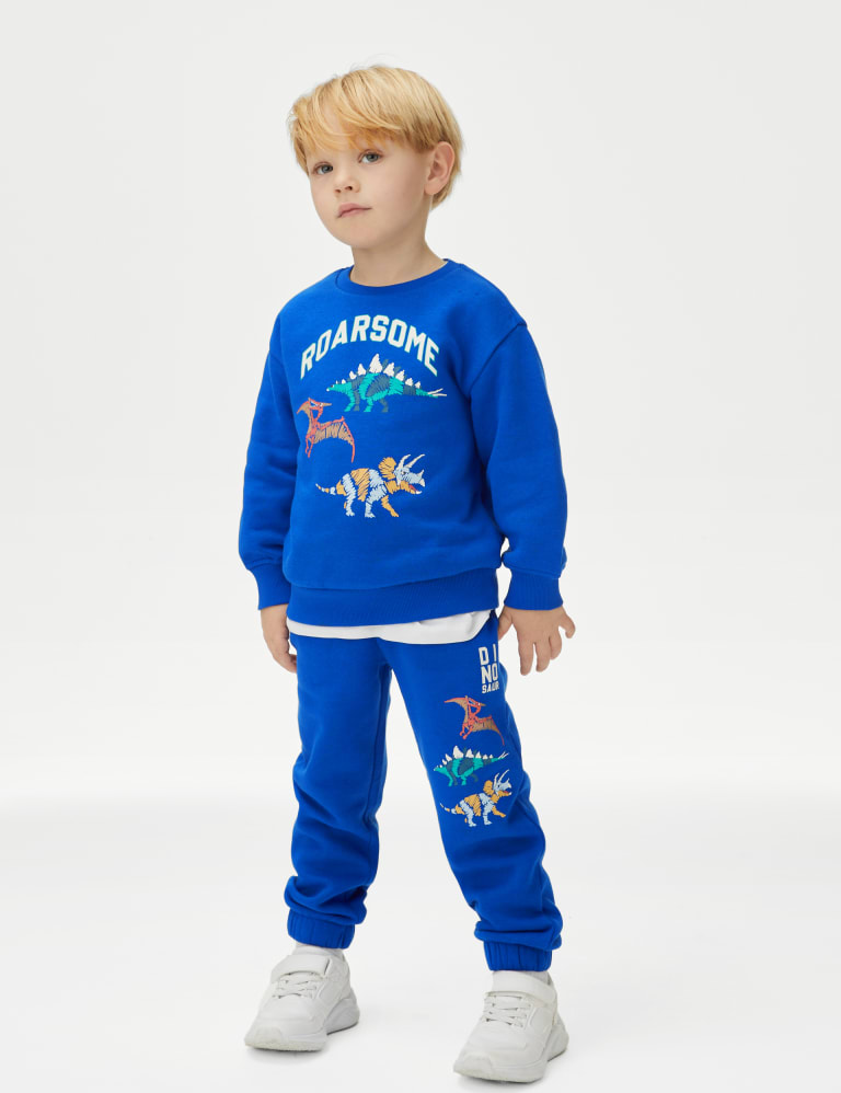 Cotton Rich Dinosaur Sweatshirt (2-8 Yrs) 3 of 4