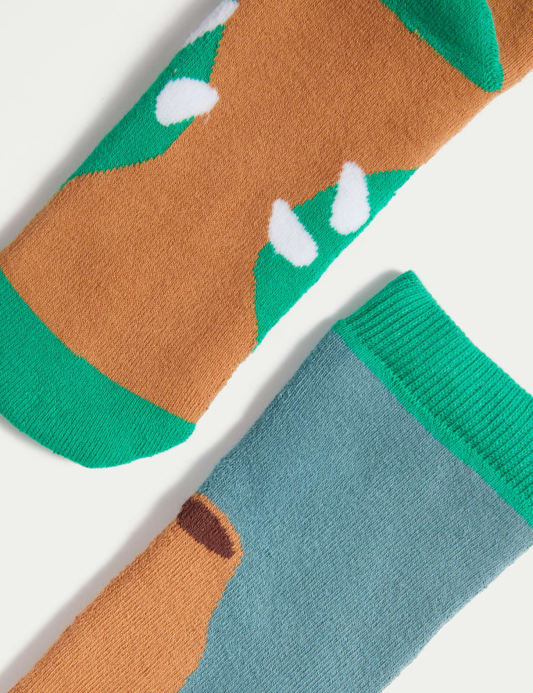 Cotton Rich Dinosaur Welly Socks 2 of 2