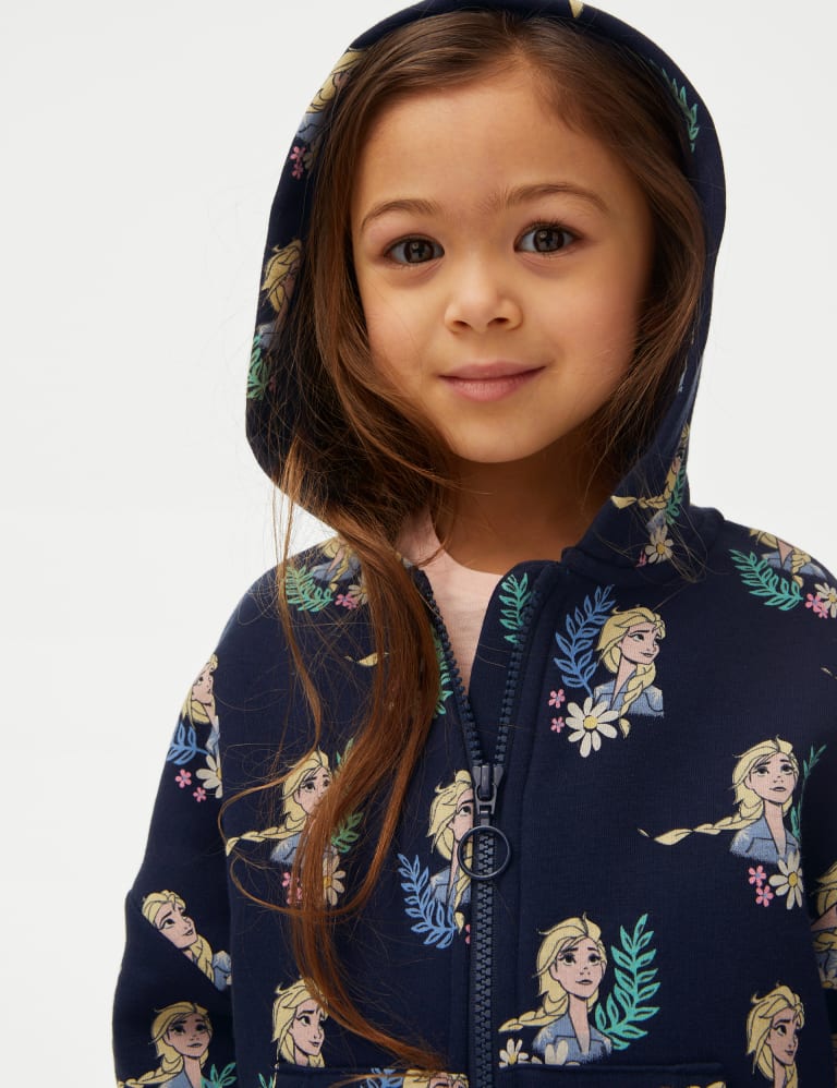 Cotton Rich Disney Frozen™ Hoodie (2-8 Yrs) 3 of 5