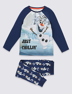 Cotton Rich Disney Frozen Olaf Pyjamas (1-6 Years) Image 2 of 4