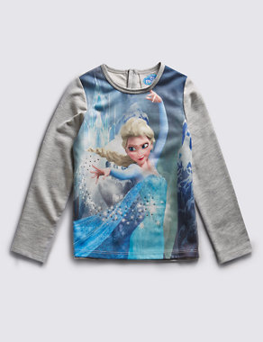 Cotton Rich Disney Frozen Top (2-10 Years) Image 2 of 3