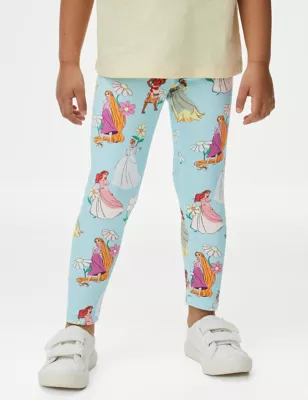 Disney Leggings: White Bottoms - Size 6  Girls leggings, Disney leggings,  Disney girls