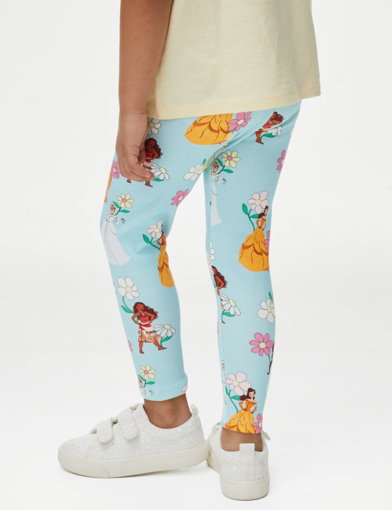 Cotton Rich Disney Princess™ Leggings (2-8 Yrs), M&S Collection