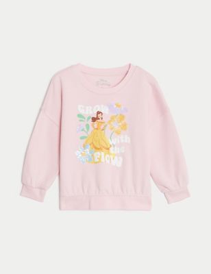 Cotton Rich Disney Princess™ Sweatshirt (2-8 Yrs) Image 2 of 5