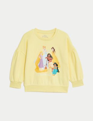 Cotton Rich Disney Princess™ Sweatshirt (2-8 Yrs) Image 2 of 7