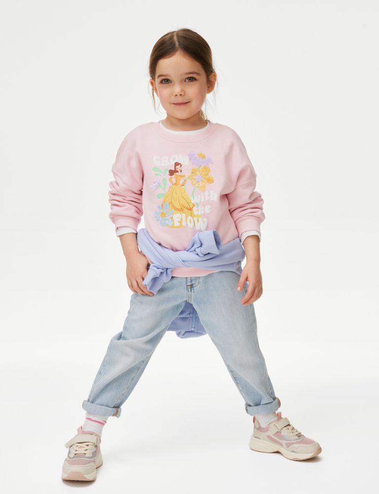 Cotton Rich Disney Princess™ Sweatshirt (2-8 Yrs) 3 of 5