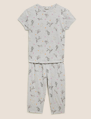Cotton Rich Dog Print Pyjama Set Image 2 of 8