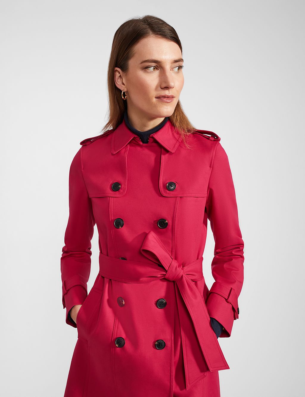 Cotton Rich Double Breasted Trench Coat 8 of 10
