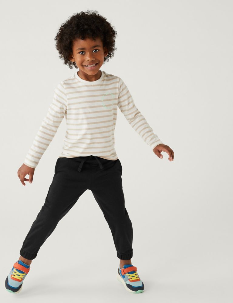 Cotton Rich Draw Cord Joggers (2-7 Yrs) | M&S Collection | M&S