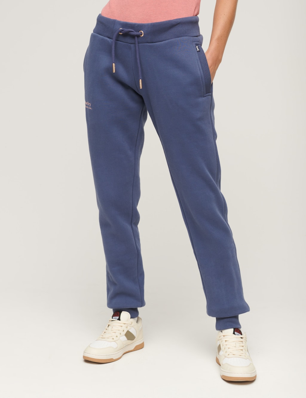 Cotton Rich Drawstring Cuffed Joggers