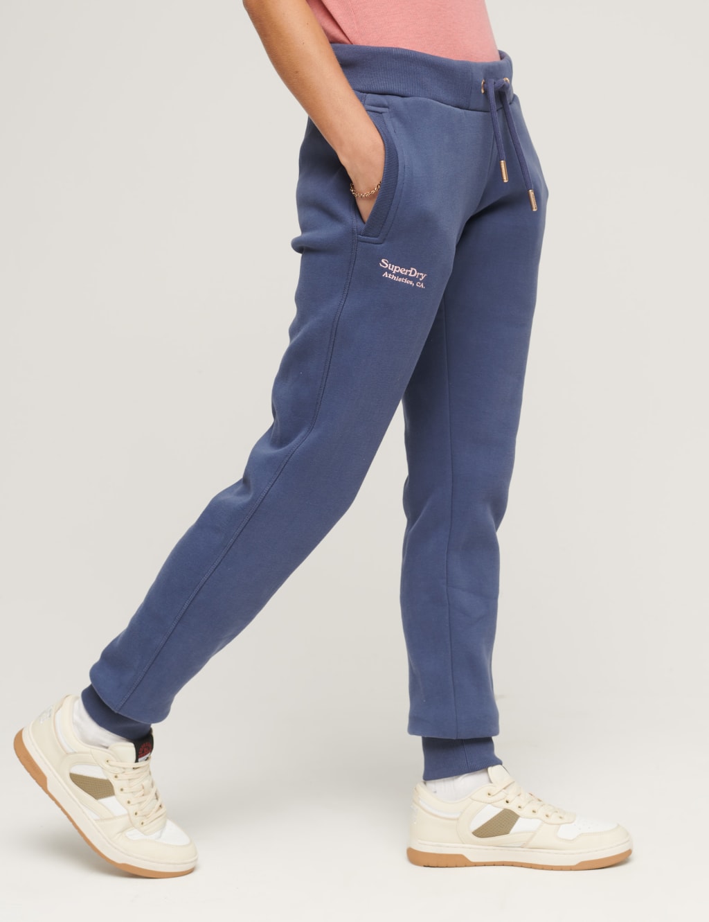 Cotton Rich Drawstring Slim Fit Joggers Superdry M&S