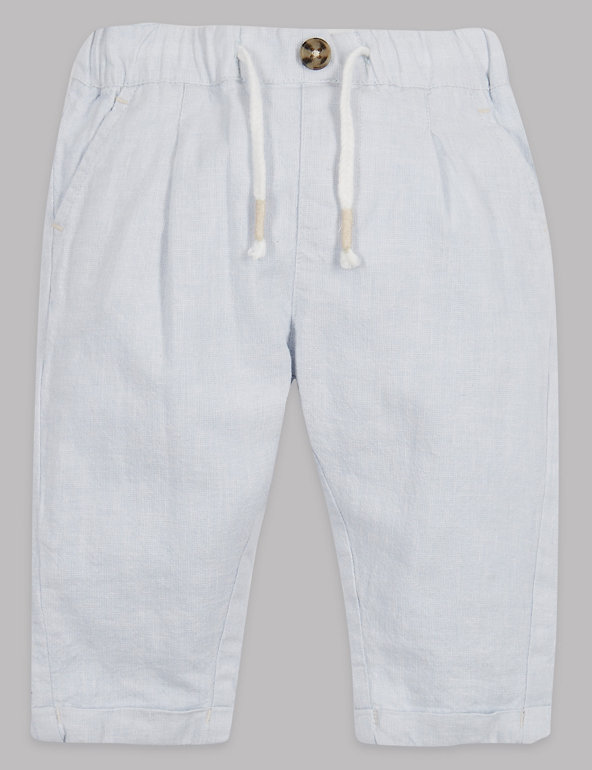 Cotton Rich Drawstring Trousers Image 1 of 2
