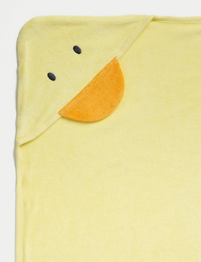 Cotton Rich Duck Hooded Towel Image 2 of 3