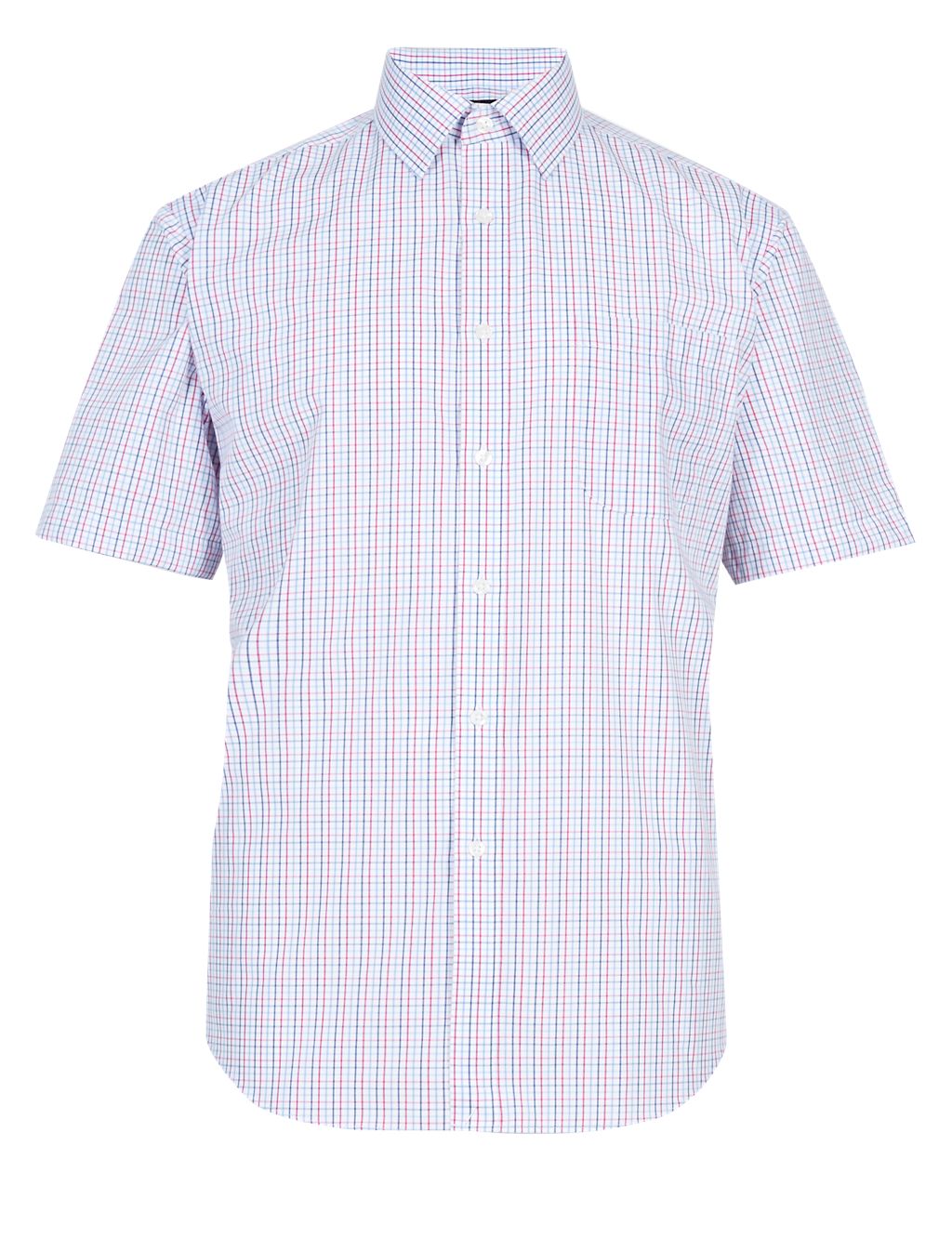 Cotton Rich Easy to Iron Checked Shirt 1 of 5