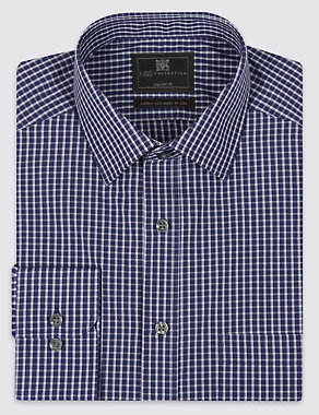 Cotton Rich Easy to Iron Regular Fit Shirt Image 2 of 4