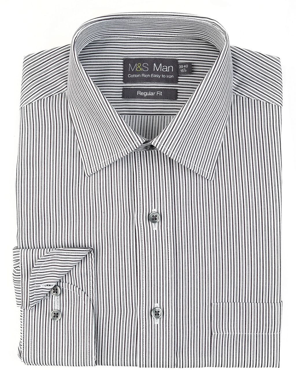 Cotton Rich Easy to Iron Striped Shirt 1 of 1