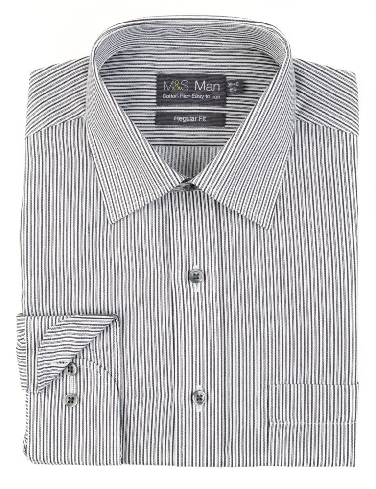 Cotton Rich Easy to Iron Striped Shirt 1 of 1