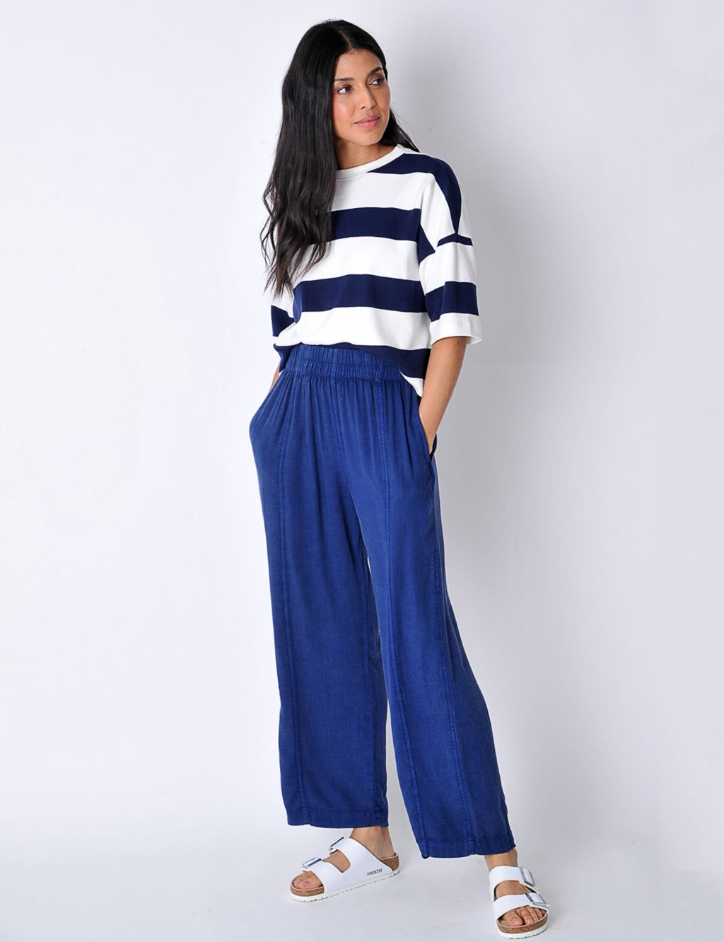 Cotton Rich Elasticated Waist Culottes 2 of 6