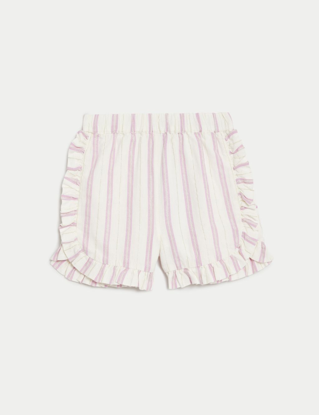 Cotton Rich Elasticated Waist Striped Shorts (2-8 Yrs) 1 of 6