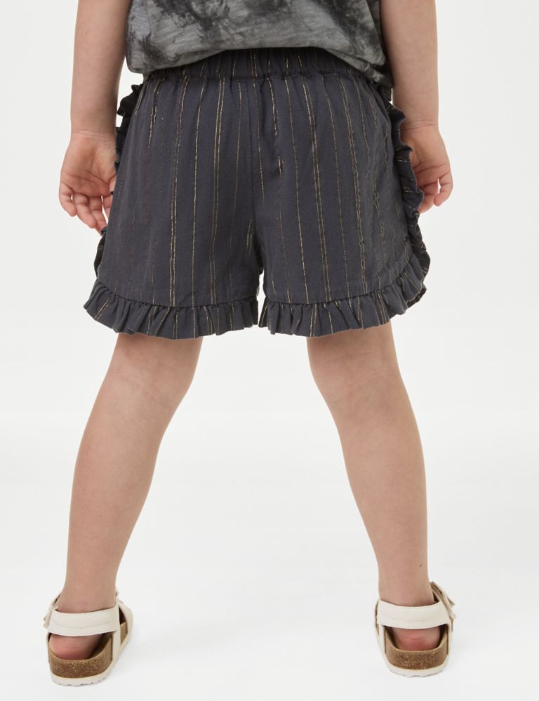 Cotton Rich Elasticated Waist Striped Shorts (2-8 Yrs) 5 of 6