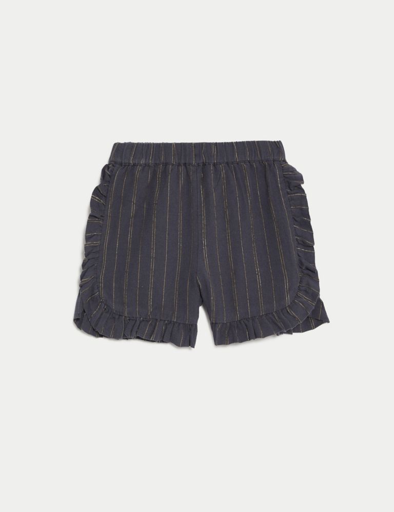 Cotton Rich Elasticated Waist Striped Shorts (2-8 Yrs) 2 of 6