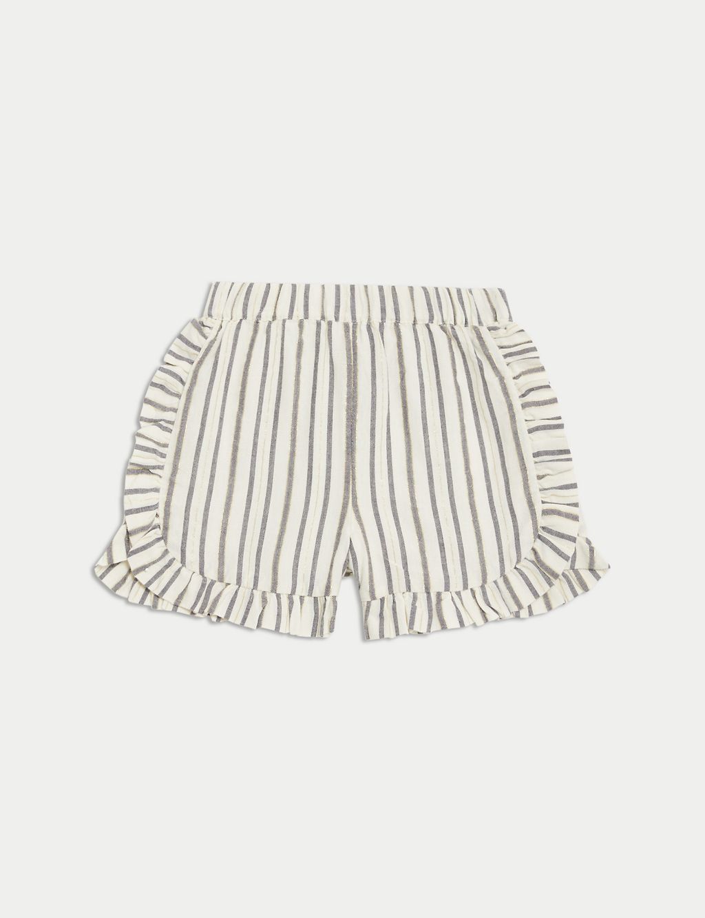 Cotton Rich Elasticated Waist Striped Shorts (2-8 Yrs) 1 of 5