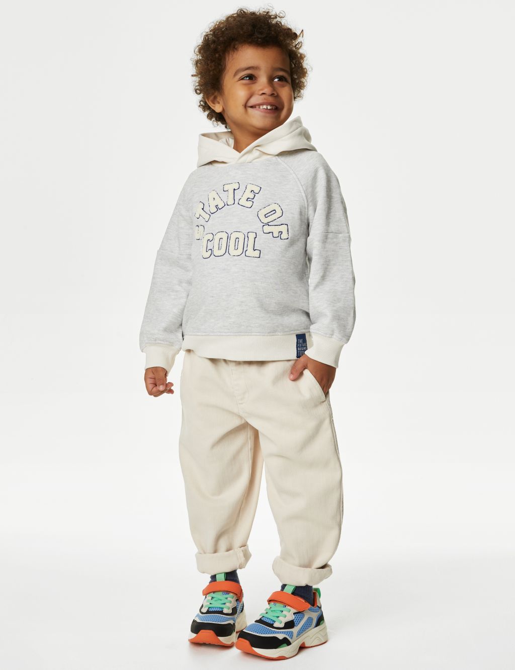 Cotton Rich Elasticated Waist Trousers (2-8 Yrs) | M&S Collection | M&S