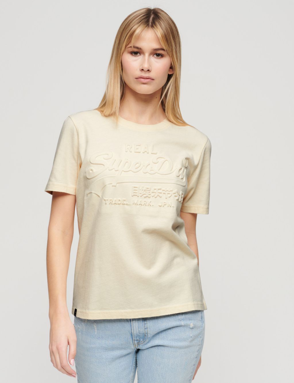 Cotton Rich Embossed Relaxed T-shirt 3 of 6