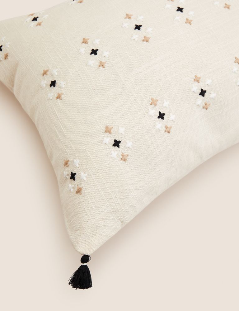 Cotton Rich Embroidered Bolster Cushion 5 of 5