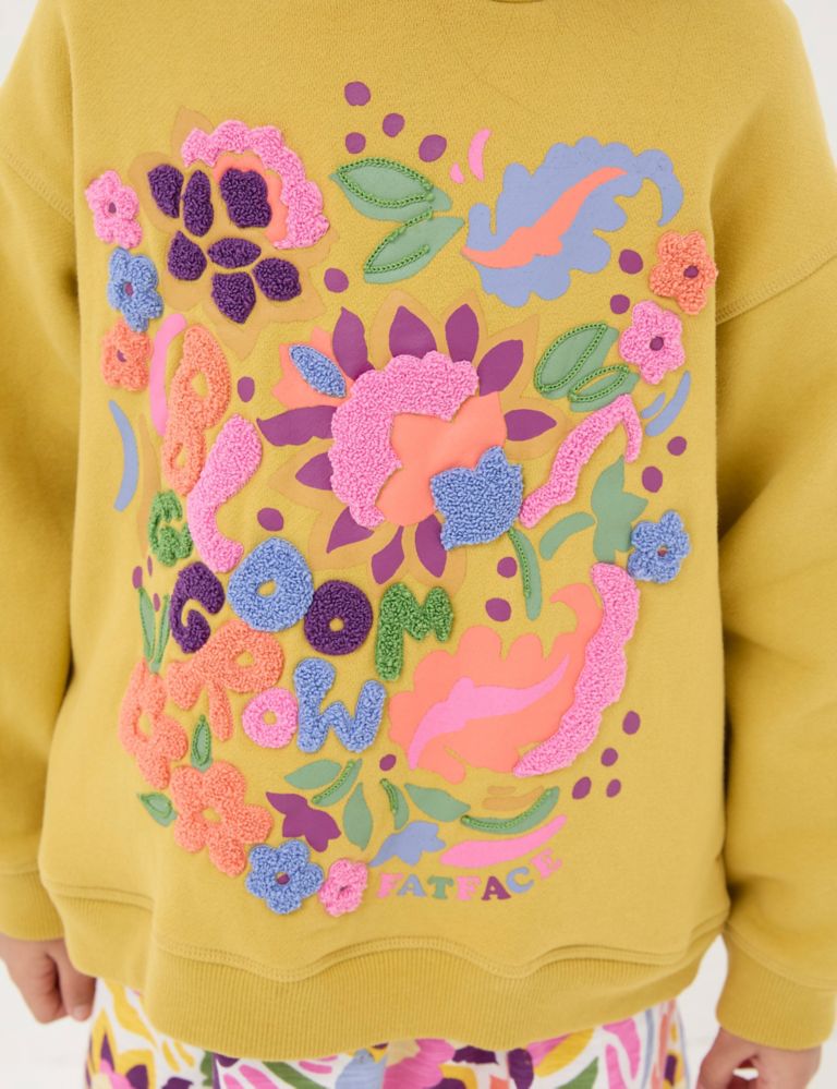 Cotton Rich Embroidered Hoodie (3-13 Yrs) 5 of 5