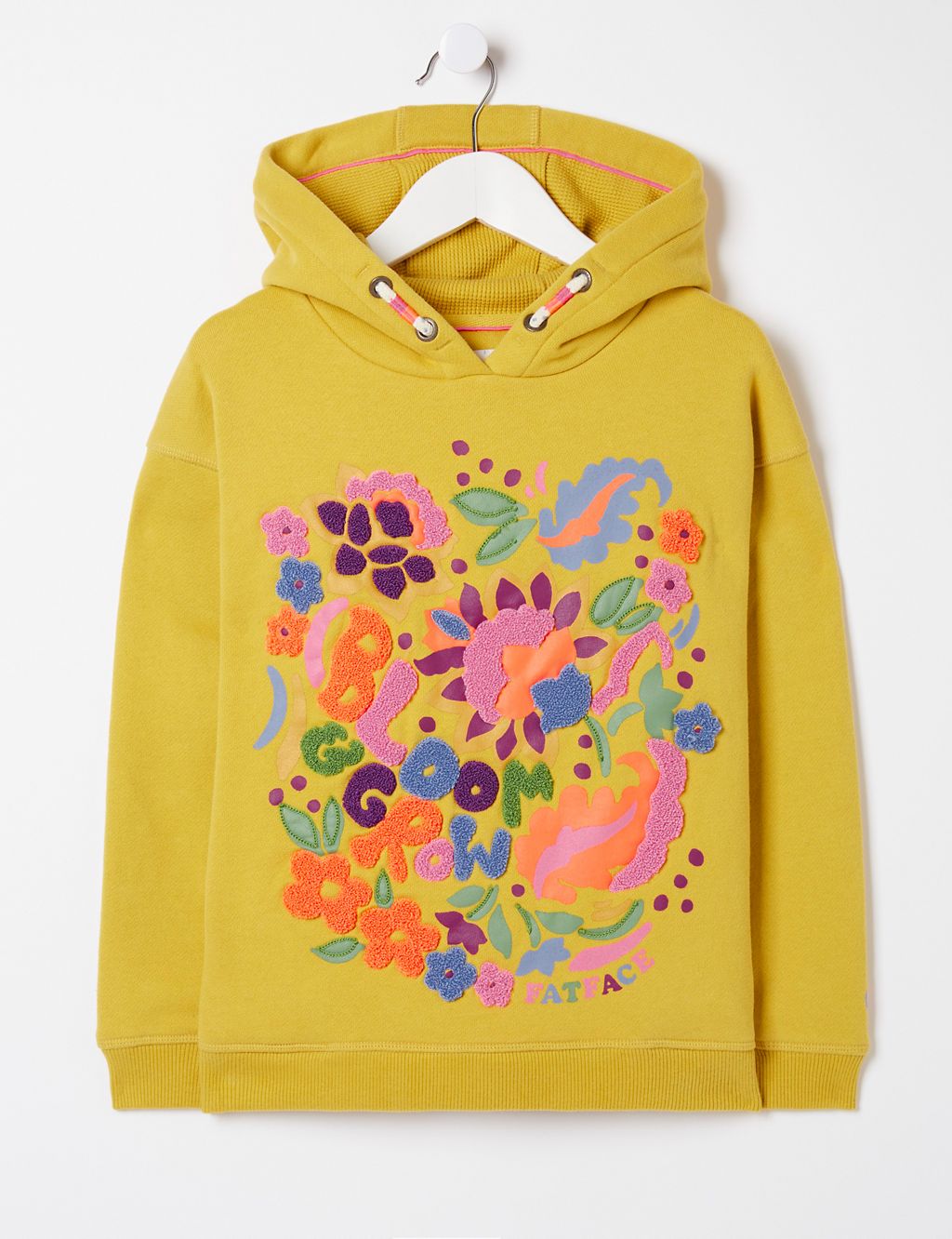 Cotton Rich Embroidered Hoodie (3-13 Yrs) 1 of 5