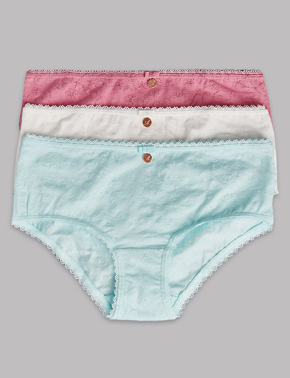 Cotton Rich Embroidered Shorts (6-16 Years) Image 1 of 1