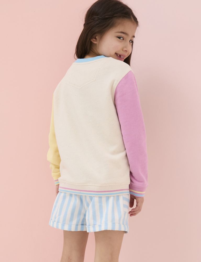 Cotton Rich Embroidered Sweatshirt (3-13 Yrs) 3 of 5