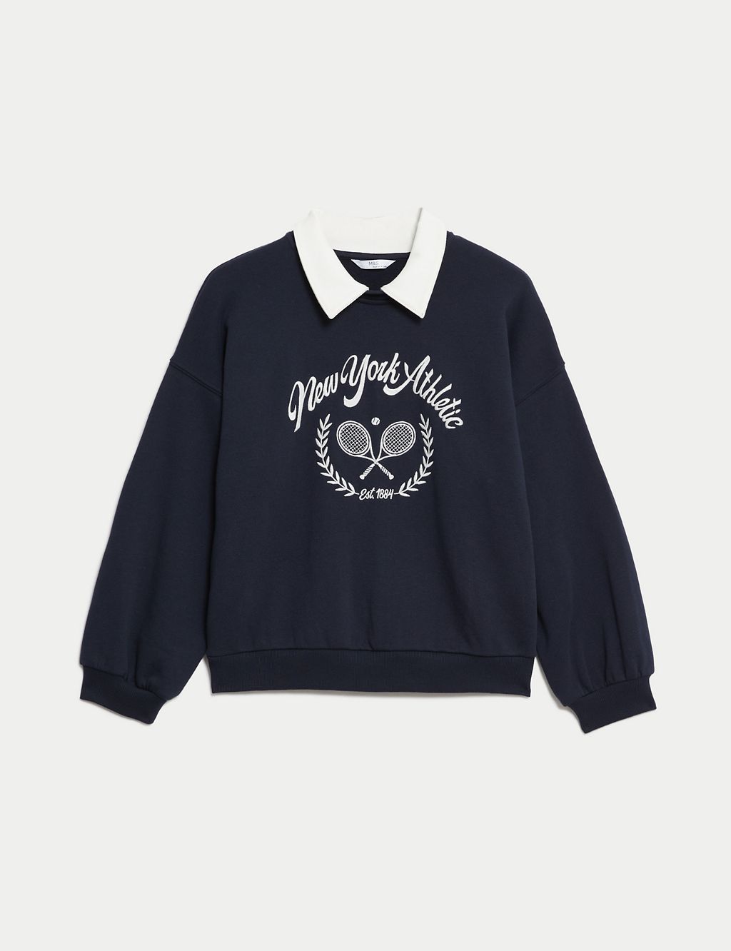 Cotton Rich Embroidered Sweatshirt (6-16 Yrs) 1 of 6