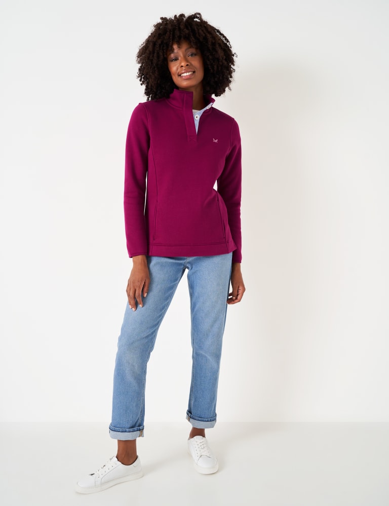 Embroidered sweatshirt womens sales