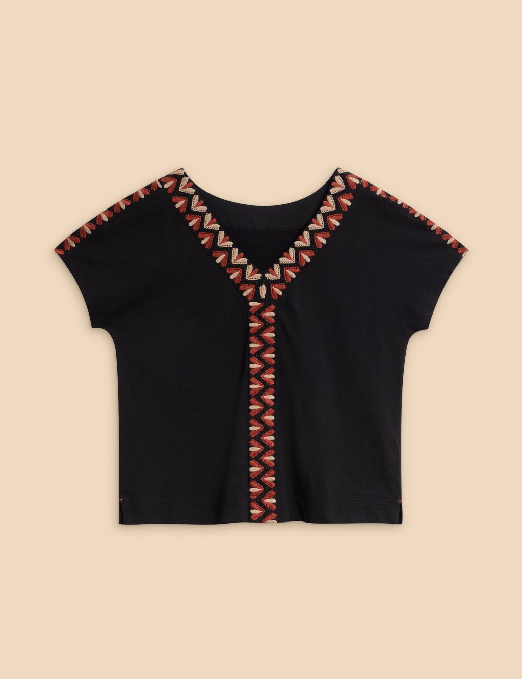 Cotton Rich Embroidered Top 1 of 6