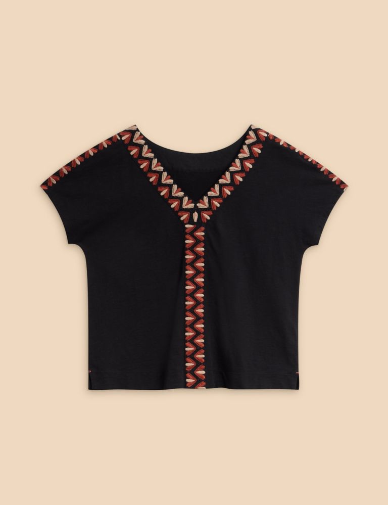 Cotton Rich Embroidered Top 2 of 6