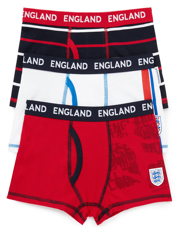 Cotton Rich England FA 3 Lions Trunks (4-16 Years) Image 1 of 1