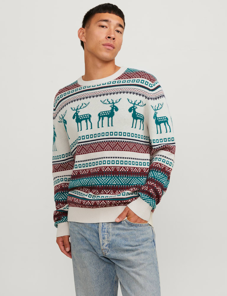 Fair isle jumper mens marks and spencer discount