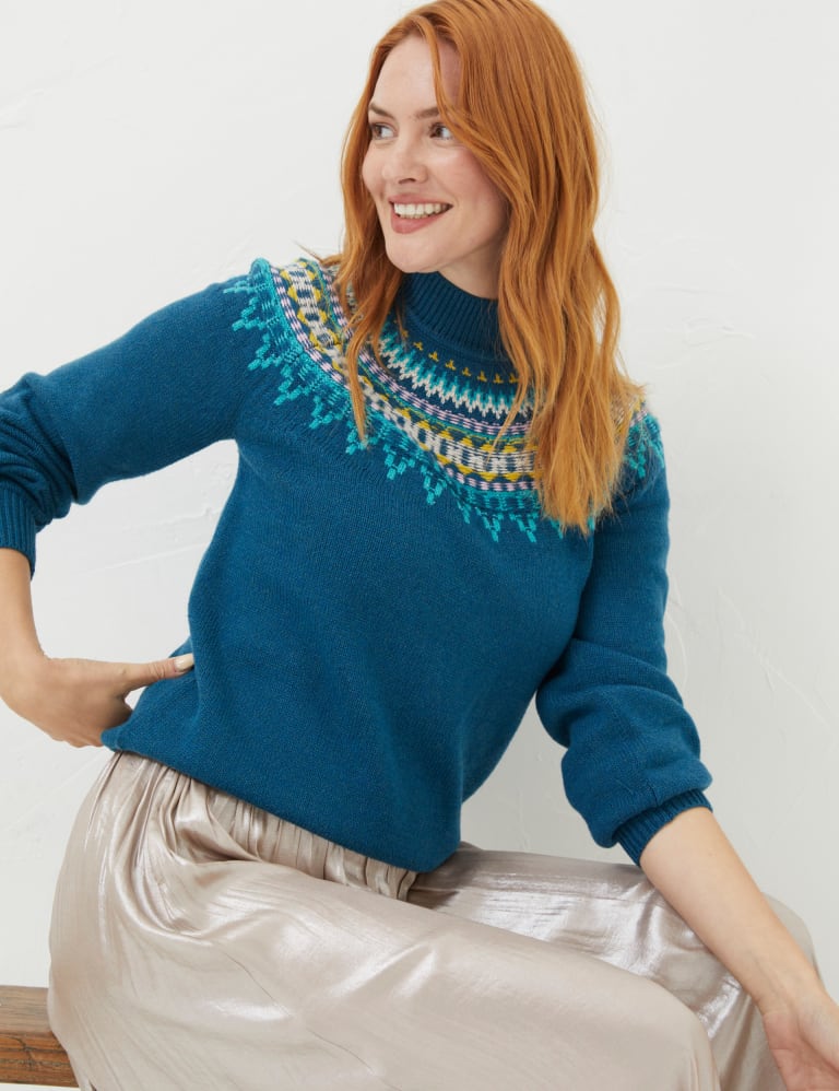 Fair isle jumper top marks and spencer