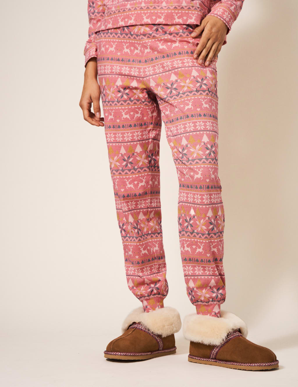 Cotton Rich Fair Isle Pyjama Bottoms